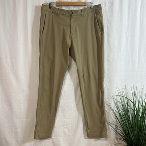 lululemon Men's Khaki ABC Trousers Pants Chinos 36x32